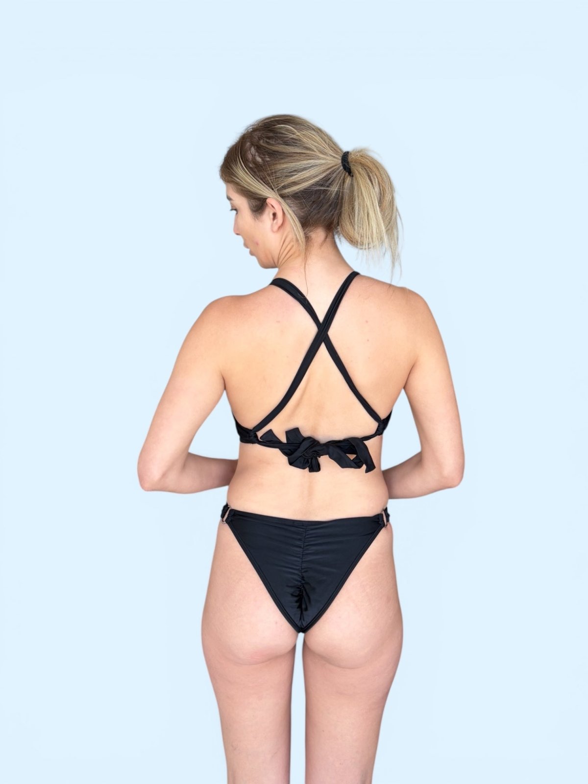 חזיית מיני הלני | Black - Aquabell Bikinis