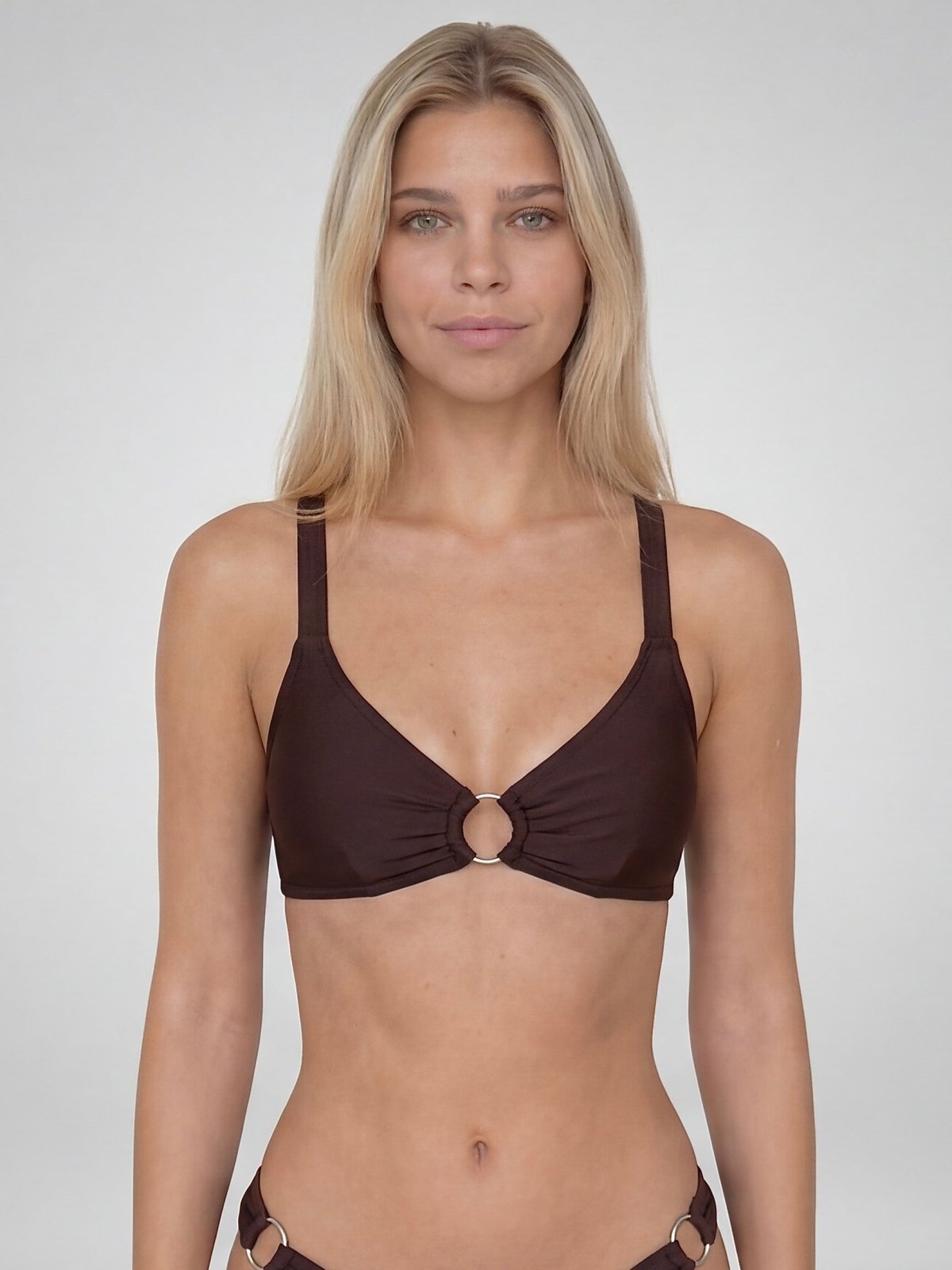חזיית מיני הלני | BROWN - Aquabell Bikinis