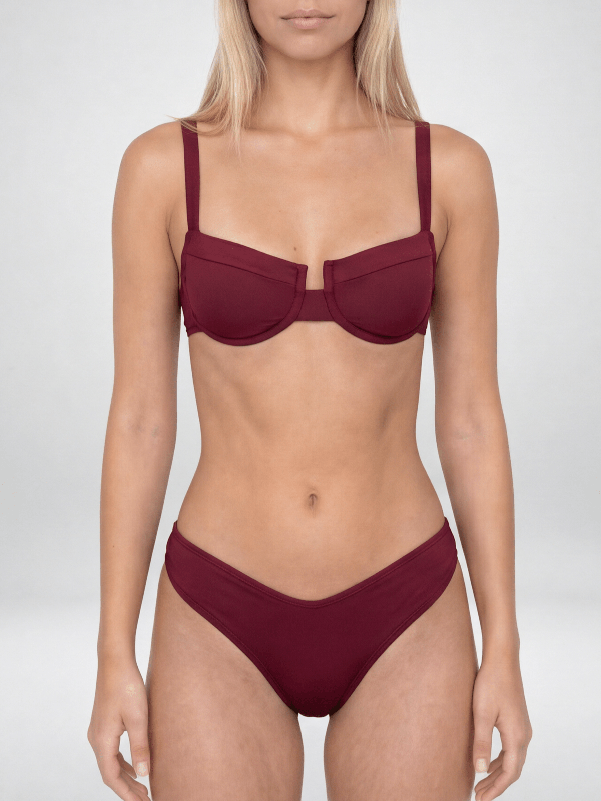 חזיית דיאן | RED WINE - Aquabell Bikinis