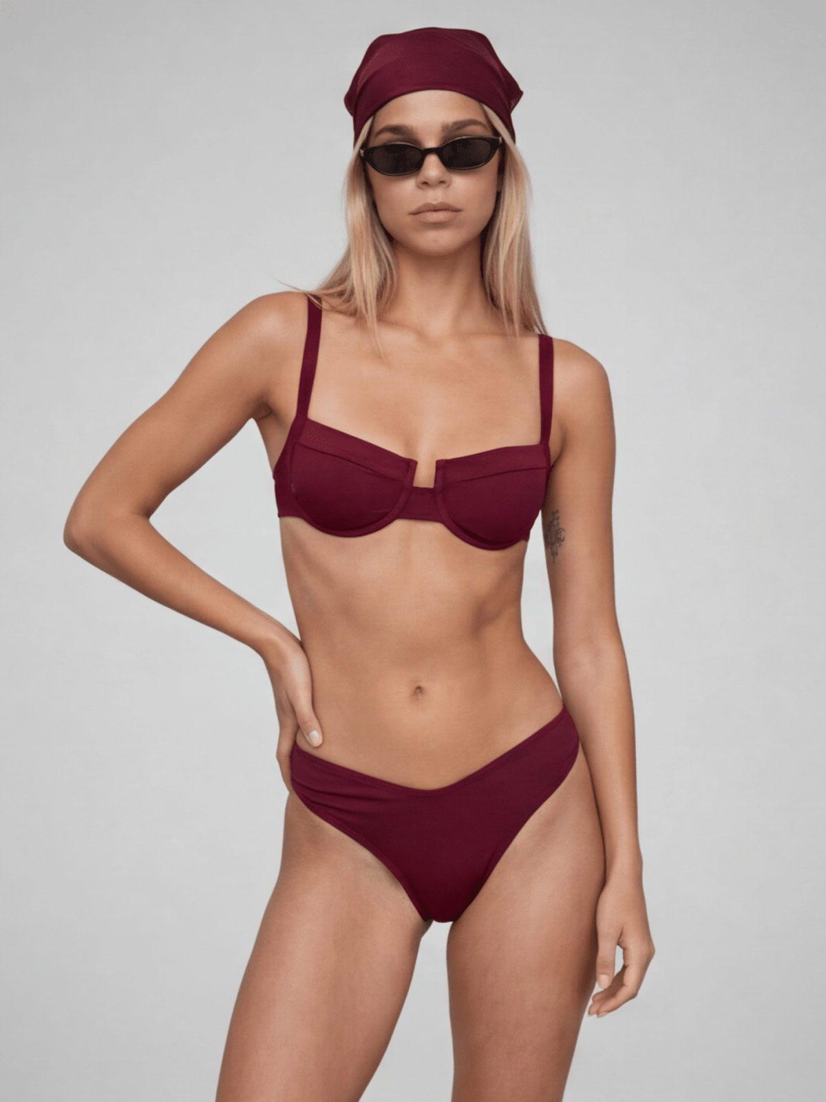 חזיית דיאן | RED WINE - Aquabell Bikinis