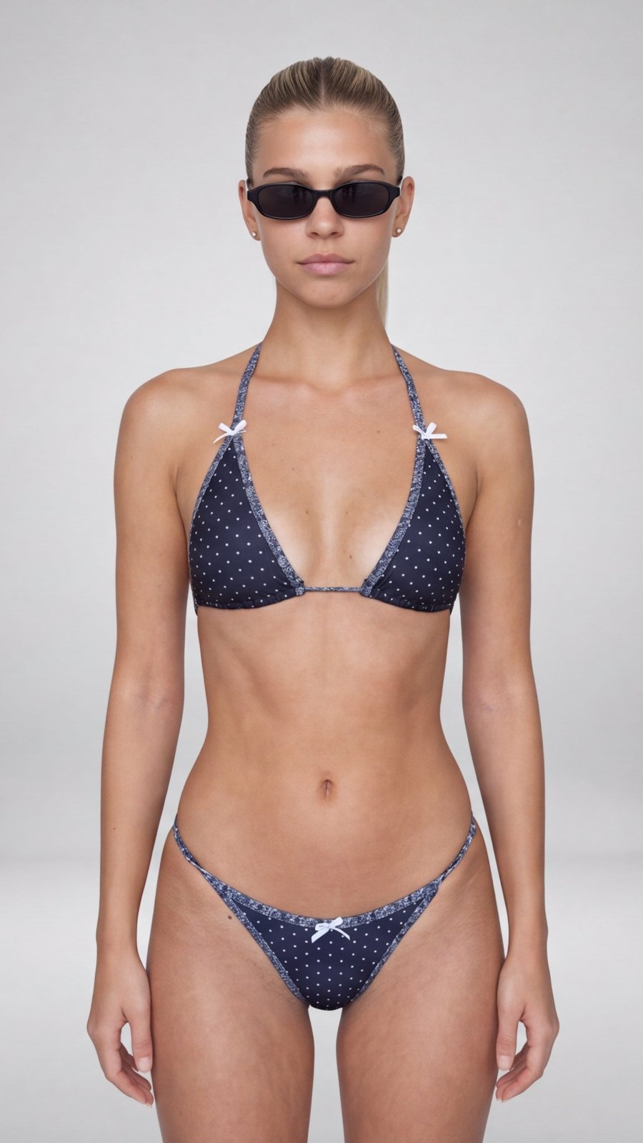 חזיית משולשים מיקרו |polka dots - Aquabell Bikinis