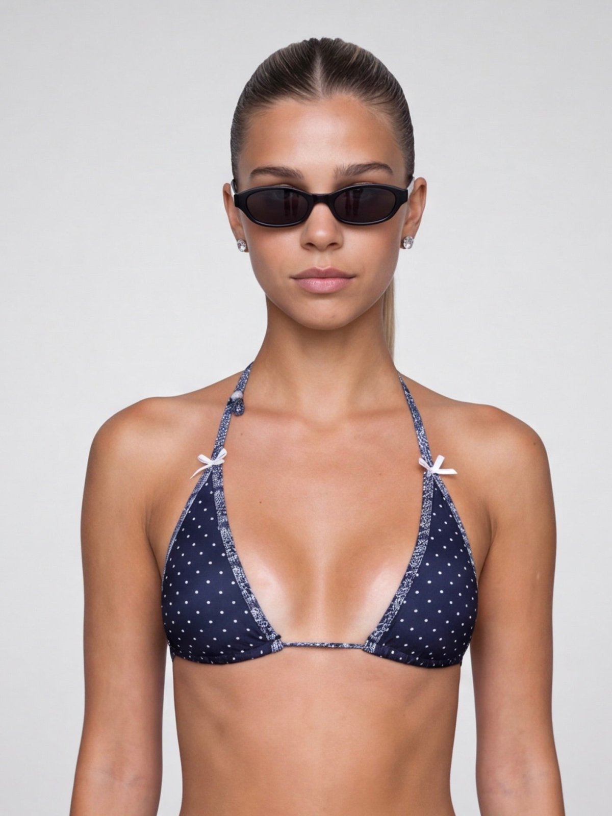 חזיית משולשים מיקרו |polka dots - Aquabell Bikinis