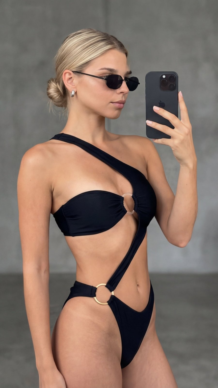 שלם מונקו | שחור - Aquabell Bikinis