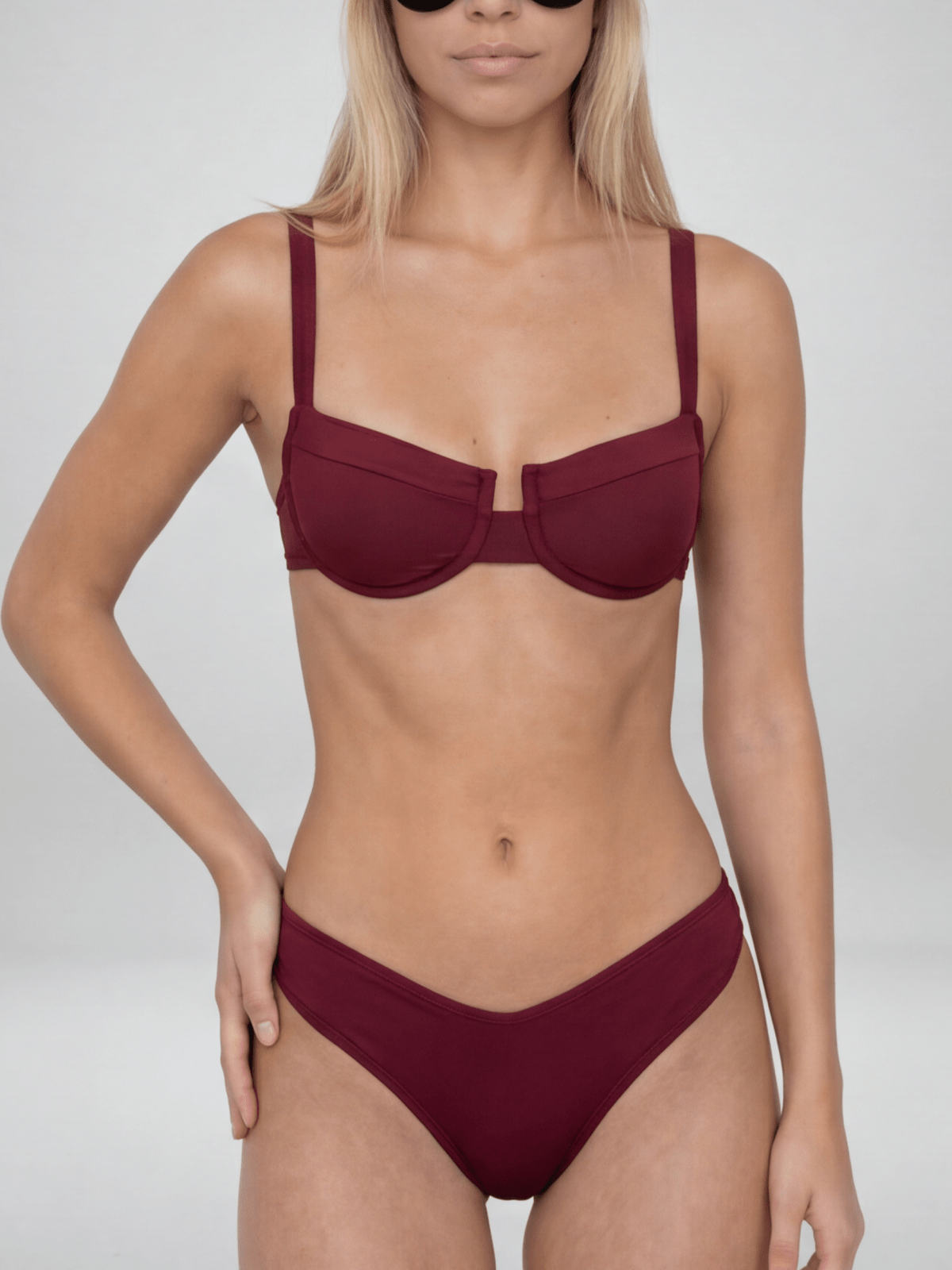 חזיית דיאן | RED WINE - Aquabell Bikinis